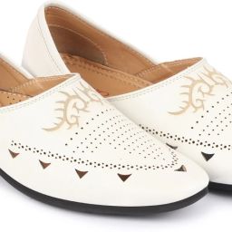 Ethnic Wedding Party Laser Cut Perforated Design Slip On Juttis and Mojaris For Men-image-38