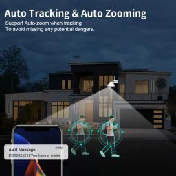 Maizic Smarthome WIFI PTZ DOME Camera 360° View 2-Way Audio Motion Alert Color Night Vision Security Camera image 4