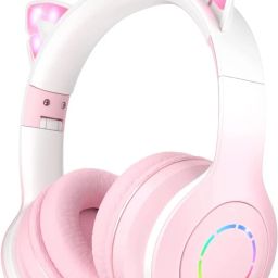 Cat Kids Bluetooth Headphones for Girls ,Foldable Headset with Microphone Bluetooth & Wired Headset-image-42