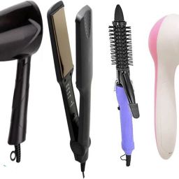 Zooper Ceramic Plates Hair Straightener Hair Curler 5 IN 1 Face Massager With Hair Dryer Personal Care Appliance Combo-image-8