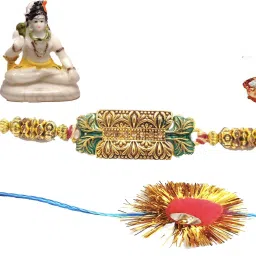 Designer Trending_JM1_Rk RGOD2069_702new Mauli Thread Rakhi Set-image-63