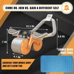 zodze Automatic Rebound Abdominal Wheel with Elbow Support, Ab Wheel Roller for Abs Ab Exerciser image 5
