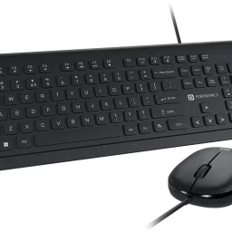 Portronics Keytonic Wired Keyboard & Mouse Combo, Full Size Layout, High Precision Mouse, Wired USB Handheld Laptop Keyboard Compatible with Desktop, Laptop, Mac-28