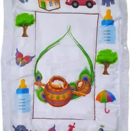 New Born Baby Mattress For |Chath Puja| |Name ceremony |With Attractive Print-image-64