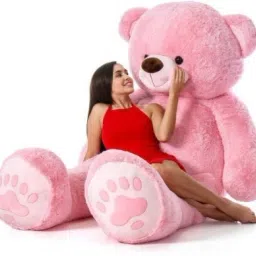 5 Feet Stuffed Spongy Hugable Imported Teddy Bear (Super Qualit valentines gift - 150 cm-image-49