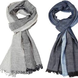 Self Design Pure Cotton Men Multicolor Stole-image-35