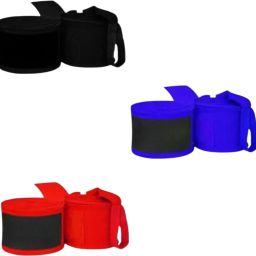 Classic Boxing Hand Wrap, boxing Bandage (113 inch) pack of 3 Blue, Black & Red Boxing Hand Wrap-image-13