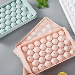 Reusable Flexible Round Ice Cube Trays 33 Cavity Ice Cube Tray Multicolor Plastic Ice Cube Tray-8