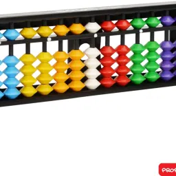 prof. simon 13 Rods/Digits Soroban plastic Abacus with colorful beads, Kids Maths learing Tool image 3
