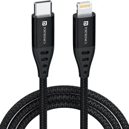 Portronics Lightning Cable 2 A 1 m Konnect L1 20W Type C to 8 Pin-30