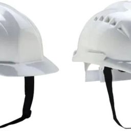 ULTRA VENT 7000 HDPE (High Density Polyethylene) Safety Helmet White Safety Helmet Smooth Fininsh Adjustable Chin Strap (Pack of 2) Construction Helmet-image-33