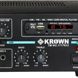 KTA-65U PA Amplifier with Bluetooth, USB Player, 3 Mic Input 60 W AV Power Amplifier-image-1