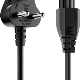 Portronics Power Cord 1.2 m Konnect G3 Laptop Power Cord,1.2m Long, Clover Leaf Shape for Laptop Charger-35