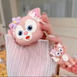 YSTIFYRA Silicone Latch Headphone Case For Apple AirPods PRO & PRO Generation Case (Pink Cat) यह केवल केस कवर है,-image-85