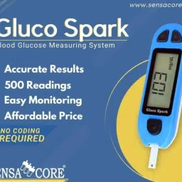 gluco spark Meter, 50 strips and 50 lancets| Compatible only with Glucospark Sugar Machine Glucometer image 5