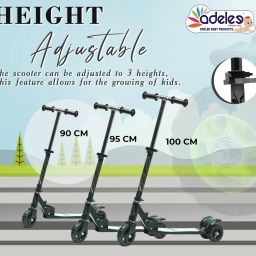3 Wheel OT Skates Kick Scooter for Boys and Girls with Rear Break-image-86