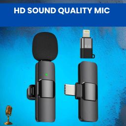 K8 Wireless Microphone Recording Clip Mic with Receiver for Vlogging/YoutubeC183 Microphone-image-38