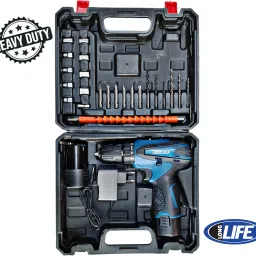 NTH CORDLESS DRILL KIT 2x12v Battery With Speed Control Power & Hand Tool Kit With 25PcsTools Cordless Drill-15