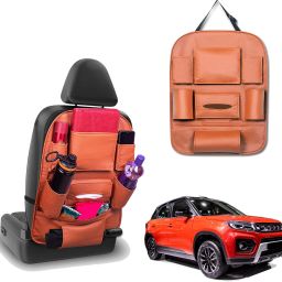 Peepsstore pack of 1 Tan,colour car organizer for WagonR 2006 -2009 old Car Multi Pocket-image-42