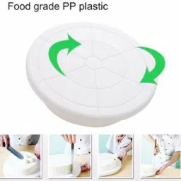 NEW CAKE STAND TABLE with Cake Decorating Revolving Turntable Plastic Cake Server-14