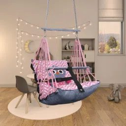 Premium Quality Cotton Baby Swing 1 to 6 Year Jhulla Ullu Swings-image-86
