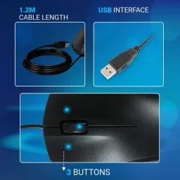 Consistent PULSE (CTM0402) Wired Ergonomic Optical Mouse image 4