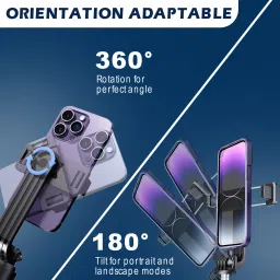 GameSir R1-L Portable Selfie Stick with Mini 3 Legs Tripod Stand with Long Extendable Bluetooth Selfie Stick image 2