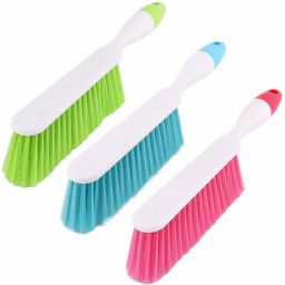 Plastic Brush with Long Bristles for Home Cleaning brush of Floor, Tiles, Carpet, Bed, Mattress, Window, Bathroom, Car Seat (pack of-1) Plastic Wet and Dry Brush-image-37