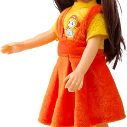 Cute Doll Toy with Moveable Arms and Legs with Beautiful Dress, Cap, Shoes-47