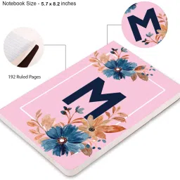 accuprints Initial M Premium Soft Bound Notebook A5 Diary Ruled 200 Pages image 2