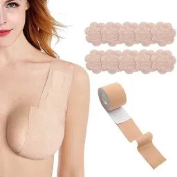 Tape Chest Support Tape for Large Breasts, Invisible Gaffer Tape Lift Tape Nude Nursing Breast Pad-image-55