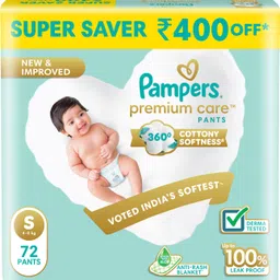 pampers Premium Care Diaper Pants with 360 Cottony Softness - S-picture-3