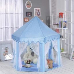 BABY TENT HOUSE // KIDS CASTLE TENT HOUSE //PLAY TENT HOUSE FOR INDOOR AND OUTDOOR PLAY FOR BOYS AND GIRLS AGE 1 YEAR ONWARDS ( BLUE ) WITH LED LIGHT-image-19