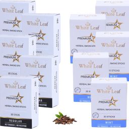 Ayurvedic Herbal Cigarettes Premium Regular, Mint Flavoured With Ayurvedic Herbs Smoking Cessations-image-22