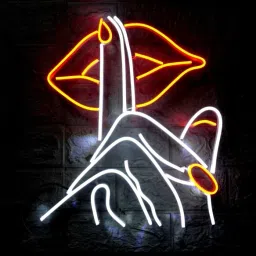 SG Print finger with lips led neon sign light Smart Bulb-image-91