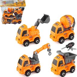 STEM DIY Construction Truck Set Toy Vehicles for Kids, with Screwdriver Toys-9
