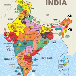 Wooden India Map with Lasercutting State and Their Capital Name Puzzle for Kids-41