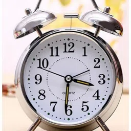 Analog Silver Clock-image-5