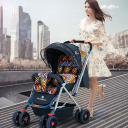 staranddaisy Reversible Baby Stroller and Pram with Mosquito Net and Wheel Breaks Stroller image 2