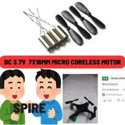 Premium Coreless Mini Drone Motor Kit for School Science Project Motor Control Electronic Hobby Kit-picture-13