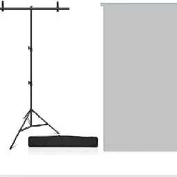 Stookin T-Stand With 6ftx9ft Light Grey Photography Screen With 2 Clamp & Carry Bag Reflector-picture-15