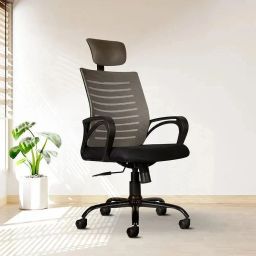 m.g enterprises DESire C104-V HEADREST Mesh Office Visitor Chair-picture-18