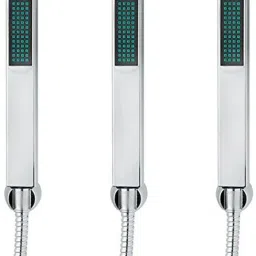 Parryware hand shower Sinatra square with Hose & clutch set of 3 pic 023 shower-16