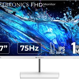 ZEBRONICS 68.58 cm (27 inch) Full HD LED Backlit VA Panel with 300 Nits Brightness, 16:9 Aspect Ratio, 16.7M Colors, Dual Input - HDMI + VGA, Built-in Speakers, Wall Mountable Monitor (ZEB-S27A)-10