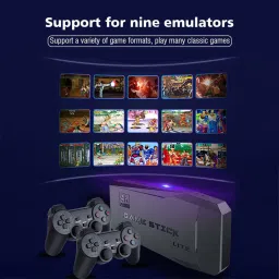 GameStick 2.4G Wireless Controller 4K HD Console Built-in 20k+ Retro Games S4 Black Edition image 4