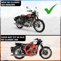 moto genius Headlight Grill / Jali Cover with Tail Lamp, Indicator, Eyes Set For Reborn 350 Bike Headlight Grill image 2