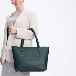 Mast & Harbour Textured Faux Leather Structured Shoulder Bag-53