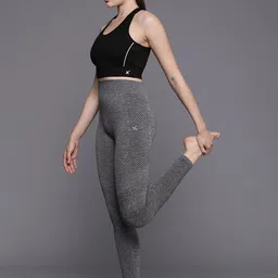 HRX by Hrithik Roshan Women Patterned Rapid-Dry Seamless Yoga Tights-picture-57