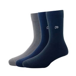 Peter England Men Set of 3 Multicoloured Patterned Calf-Length Socks-21