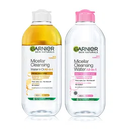 Garnier Oil Infused Micellar Cleansing Water- 400ml & Micellar Cleansing Water- Pink 400ml-12
